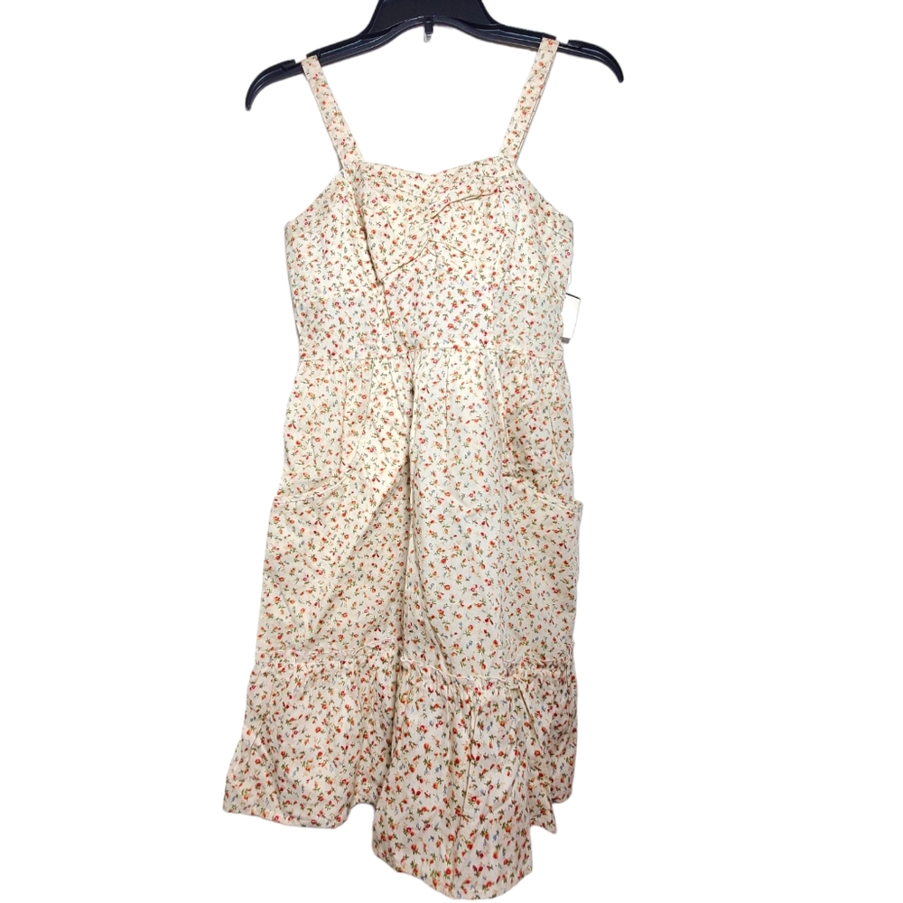 Mossimo Supply Co Dress Sleeveless Pockets Ruffles floral xs